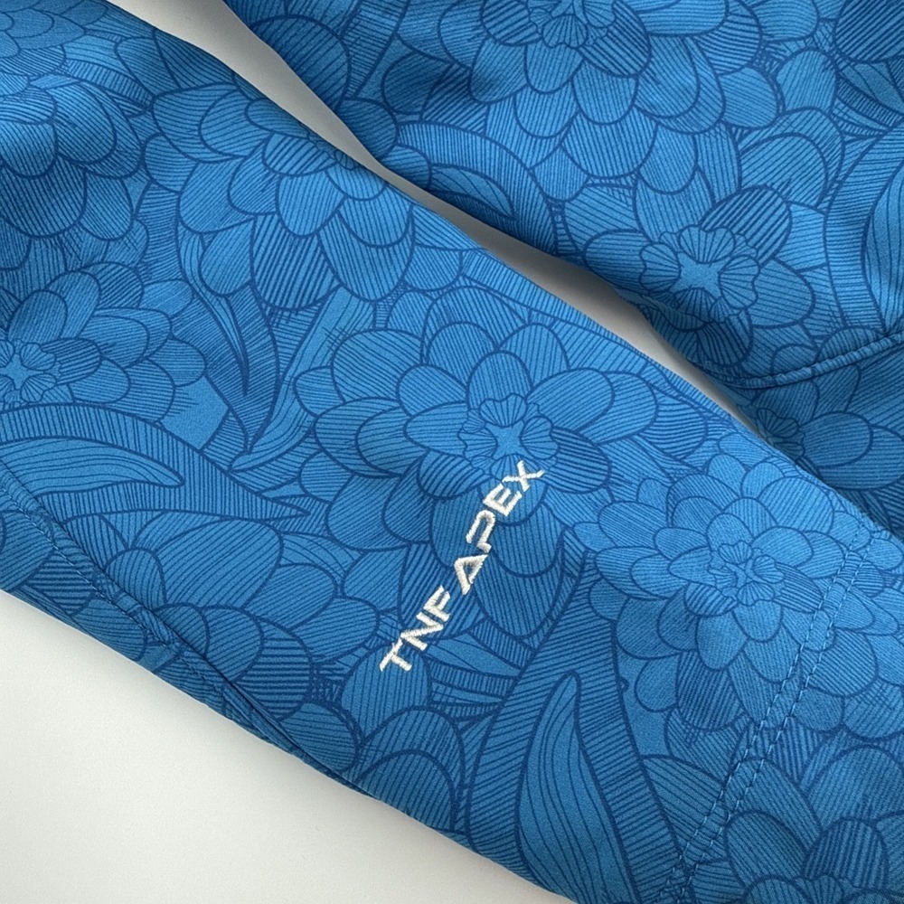 North Face Apex Bionic Softshell Jacket Blue Botanical Print Womens Sz Small - Picture 4 of 12